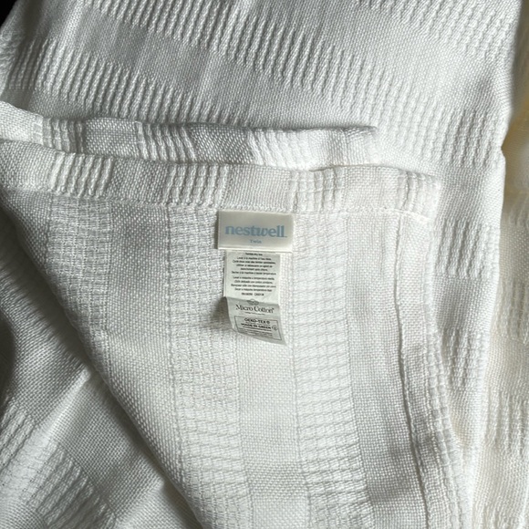 Cozy Nestwell cotton twin blanket - white - Picture 3 of 5